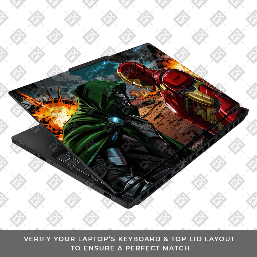 Iron Man vs Doom Lenovo Legion 5 15IAX10 3D Laptop Skin