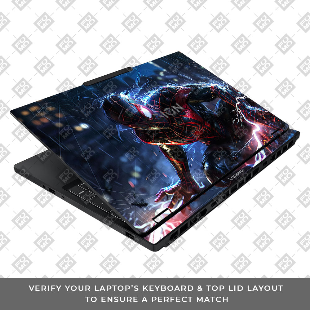 Miles Morales Shockwave Lenovo Legion 5 15IAX10 3D Laptop Skin