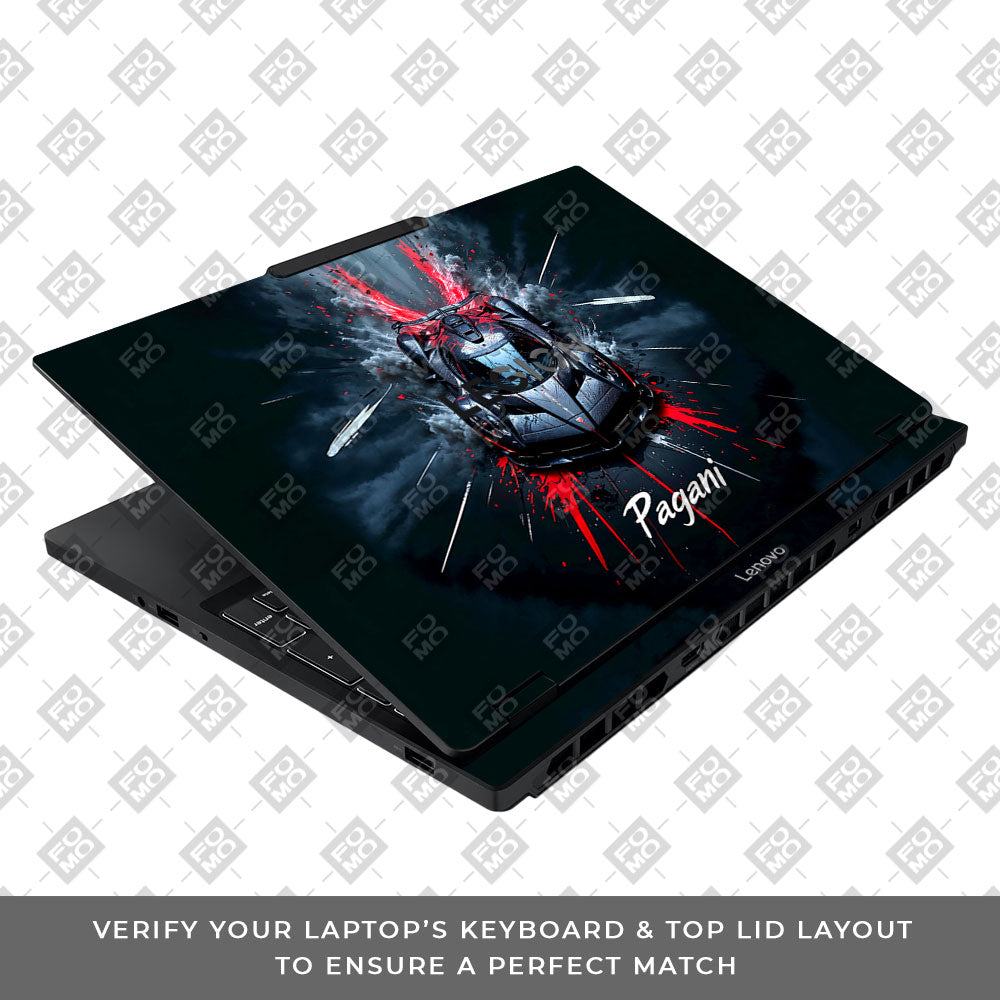 Pagani Midnight Impact Lenovo Legion 5 15IAX10 Laptop Skin