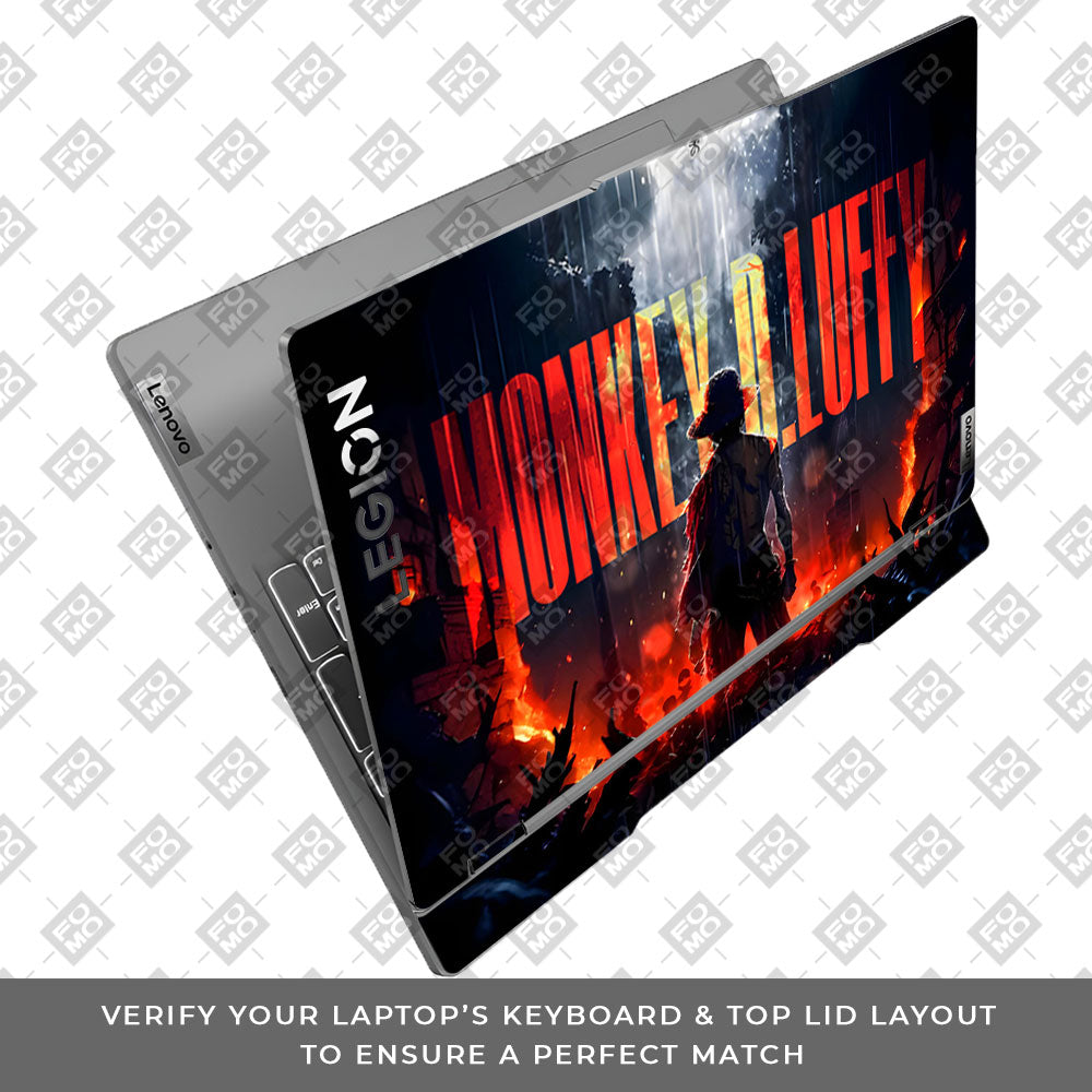 Monkey D. Luffy Blazing Red Lenovo Legion 5 15IRX9 Laptop Skin