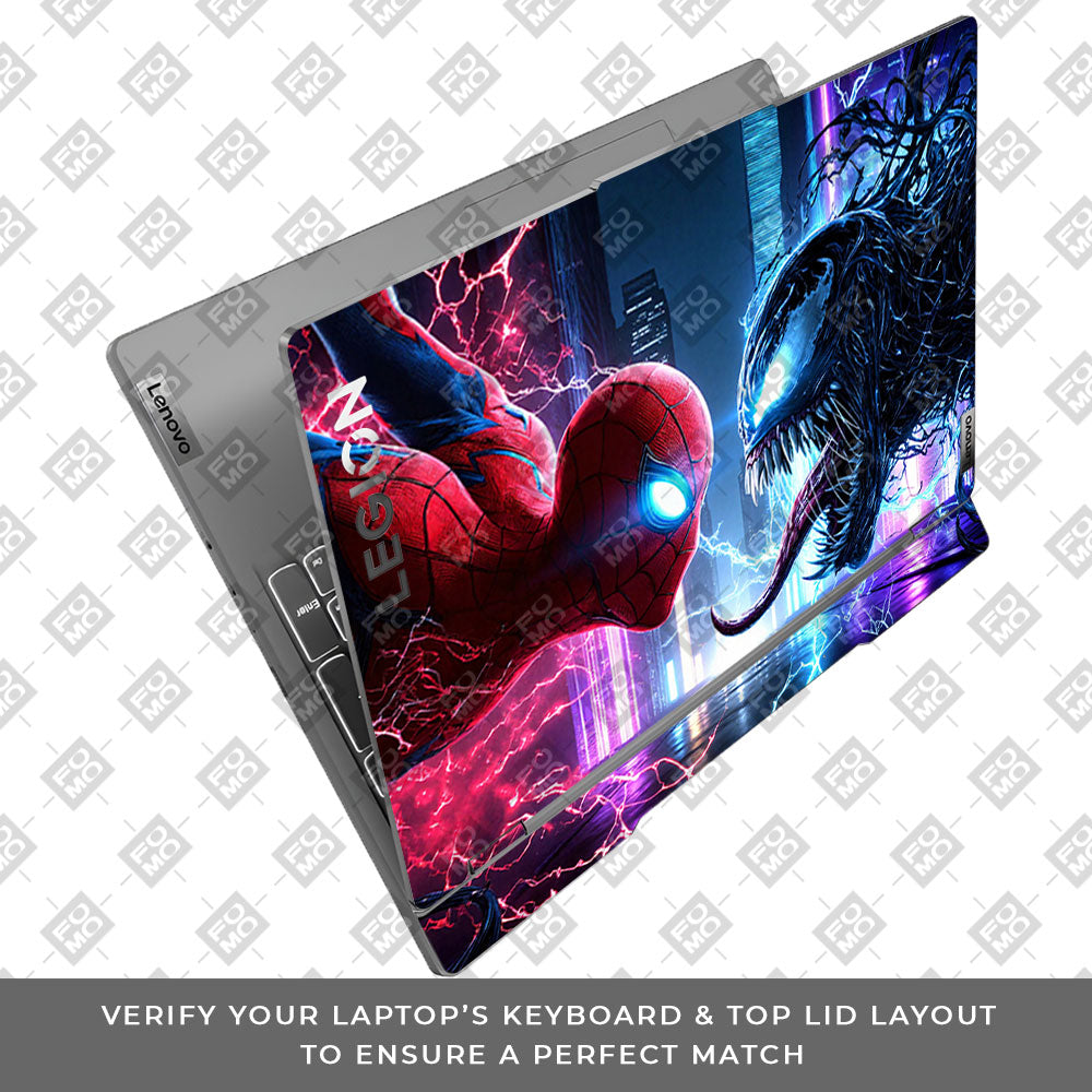 Spiderman vs Venom Showdown Lenovo Legion 5 15IRX9 Laptop Skin