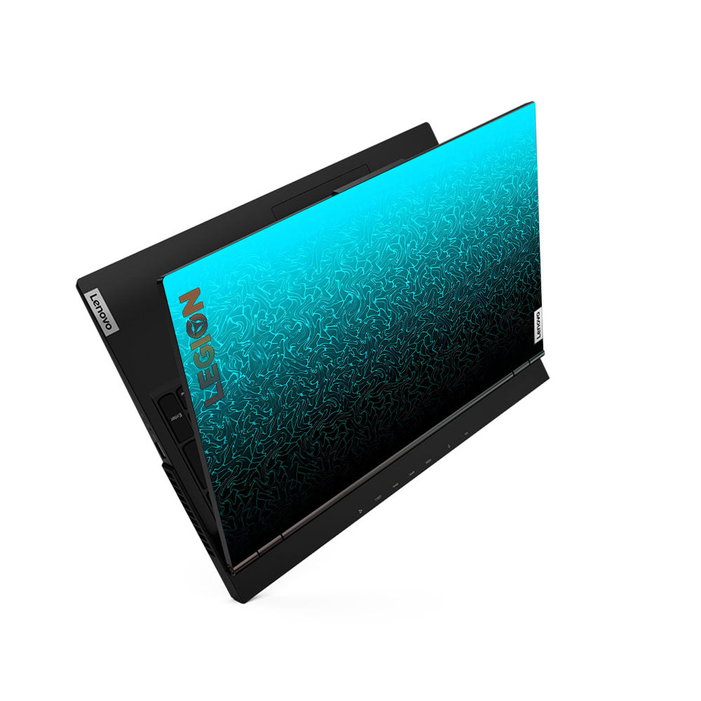 Cyan Blue to Black Gradient Lenovo Legion 5 15ARH05 Laptop Skin