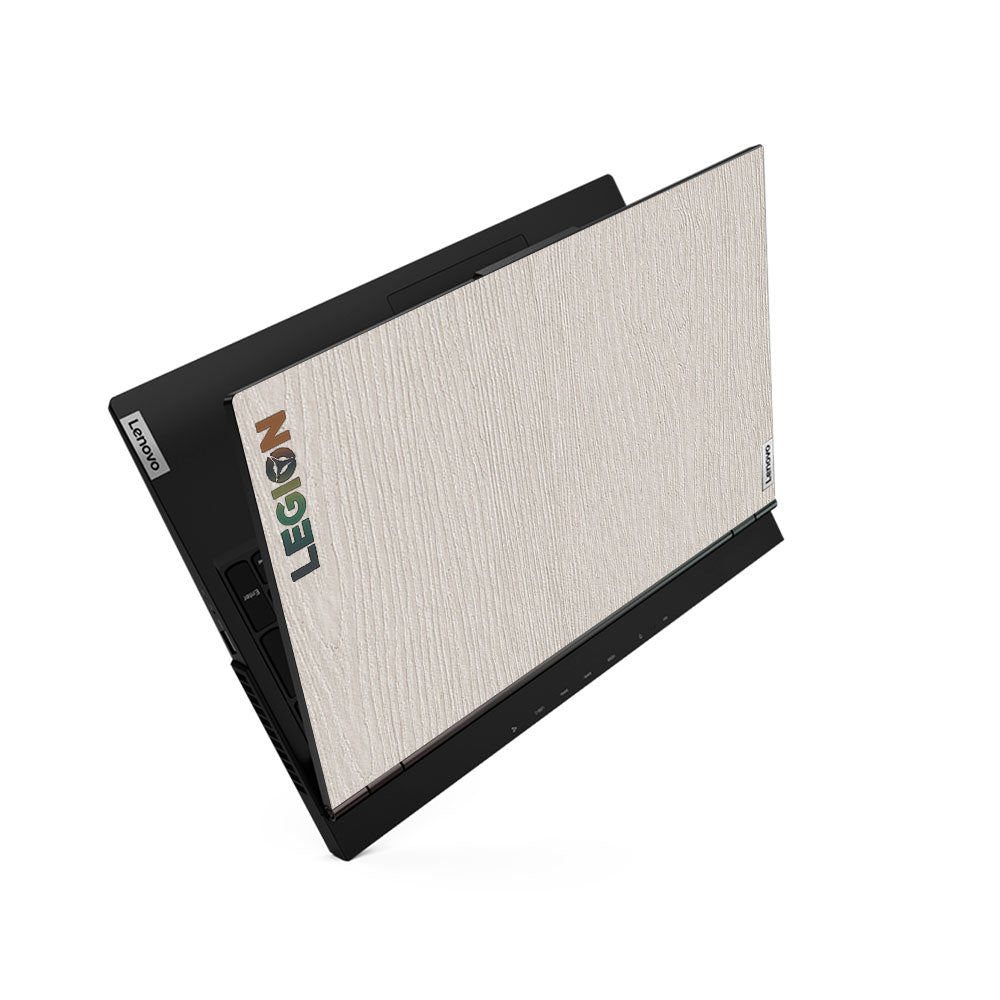 Textured White Wood Lenovo Legion 5 15ARH05 Laptop Skin
