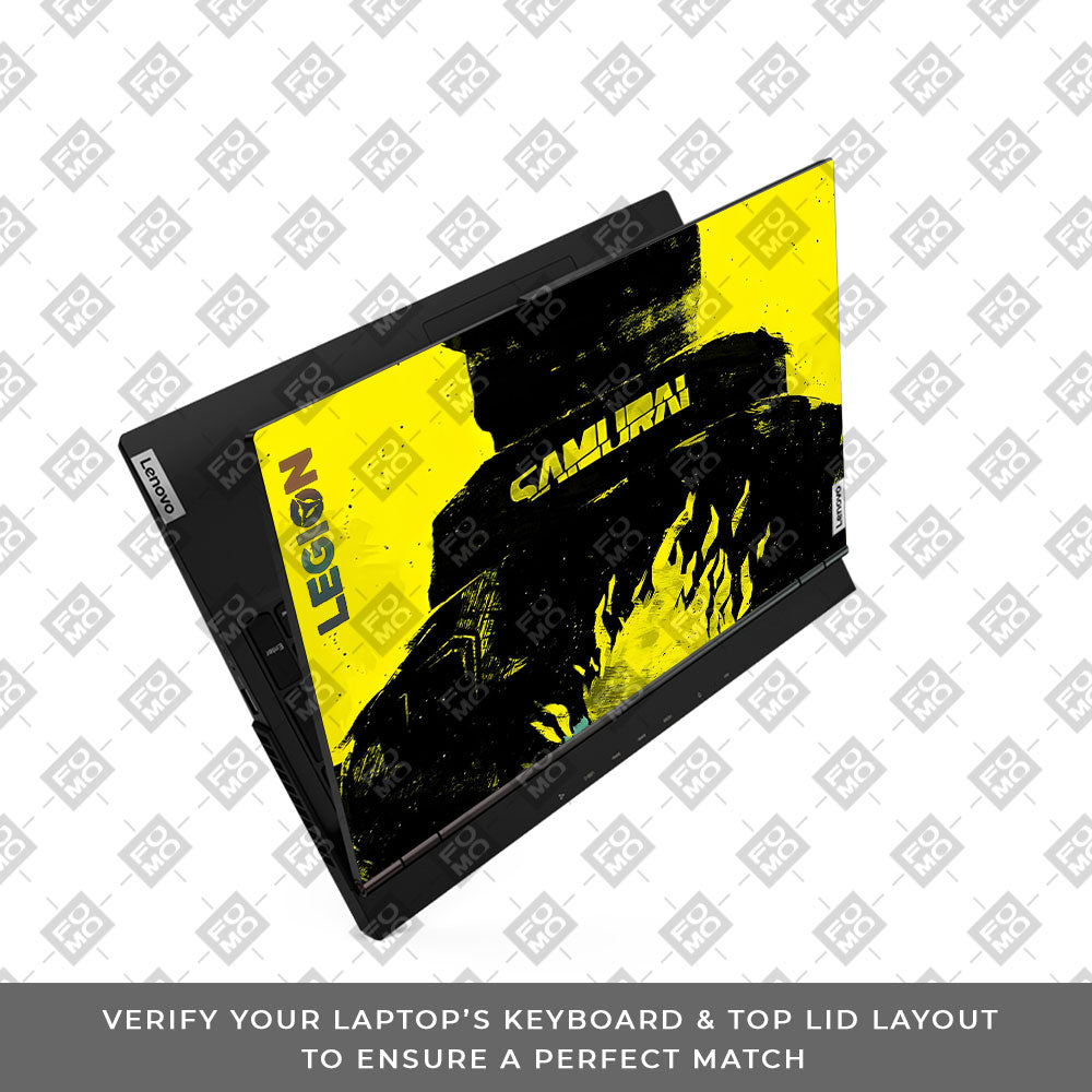 Backlit SAMURAI Jacket Lenovo Legion 5 15ARH05 Laptop Skin
