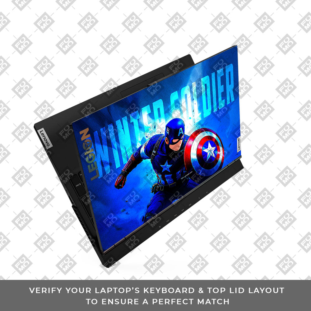 Shield of Justice Captain America Lenovo Legion 5 15ARH05 Laptop Skin