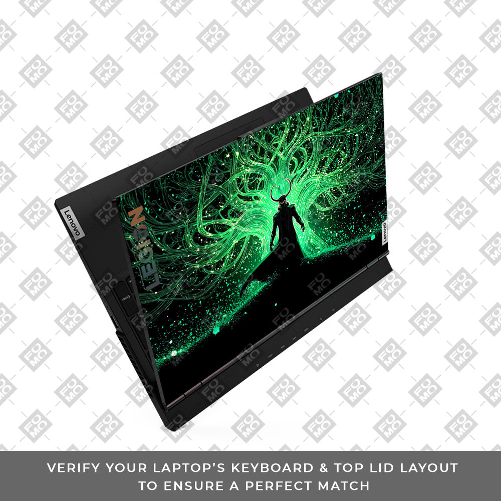 Loki God of Mischief Neon Lenovo Legion 5 15ARH05 Laptop Skin
