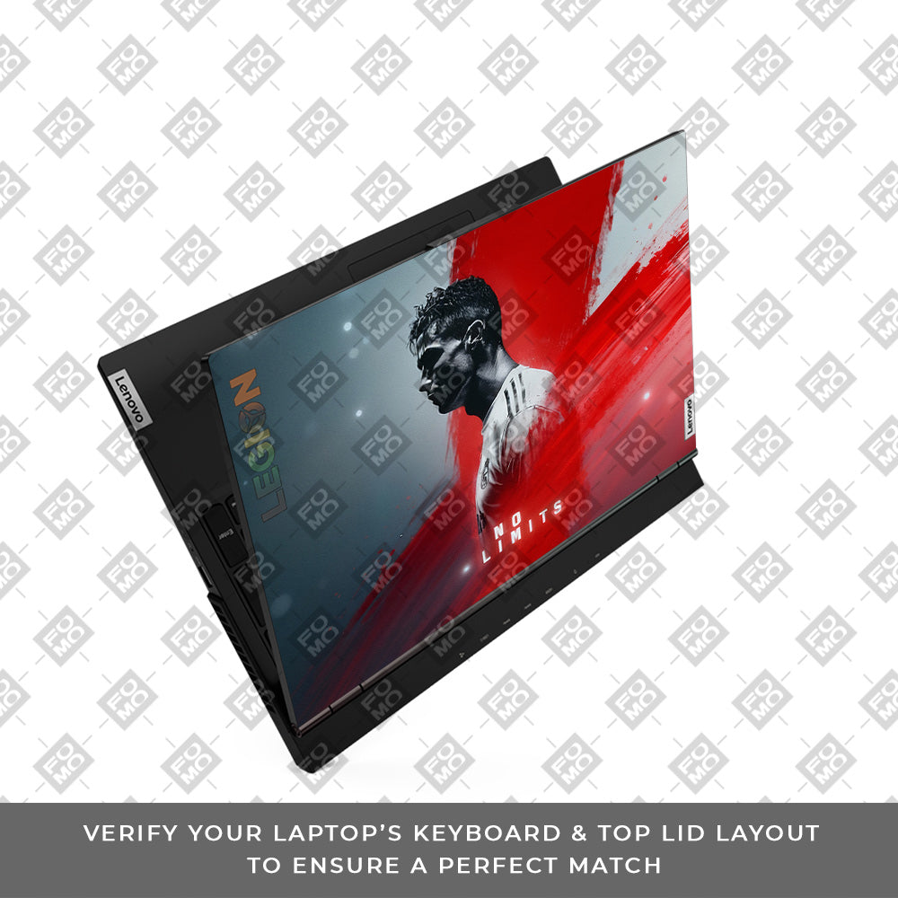 No Limits Ronaldo Spirit Lenovo Legion 5 15ARH05  Laptop Skin