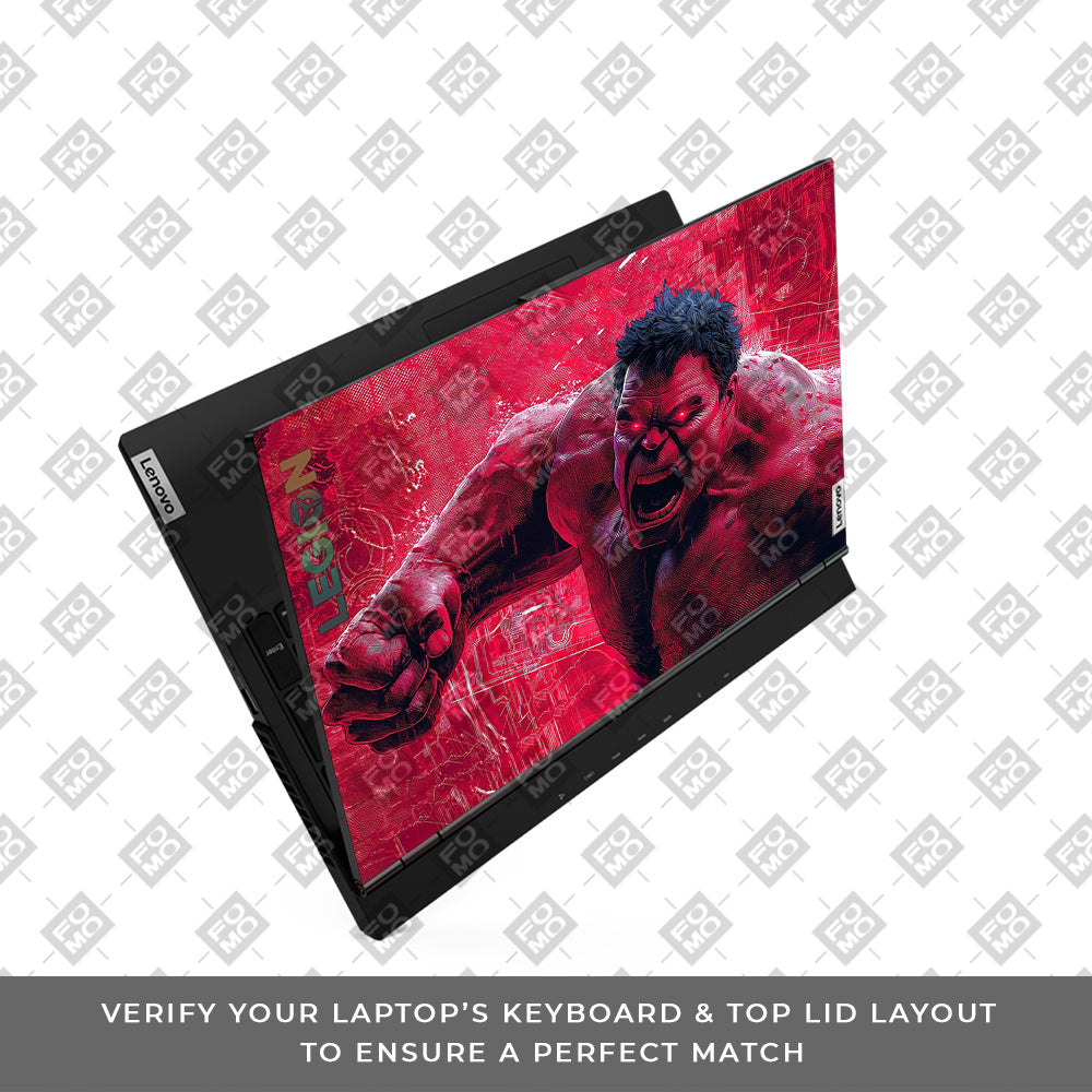 Gamma Rage Red Hulk Lenovo Legion 5 15ARH05  Laptop Skin