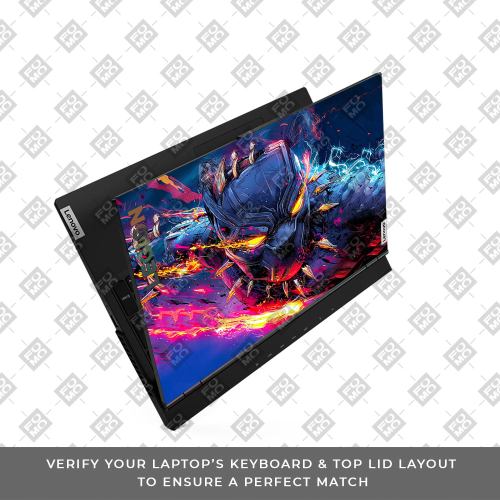Vibranium Fury Wakandan Charge Lenovo Legion 5 15ARH05  Laptop Skin