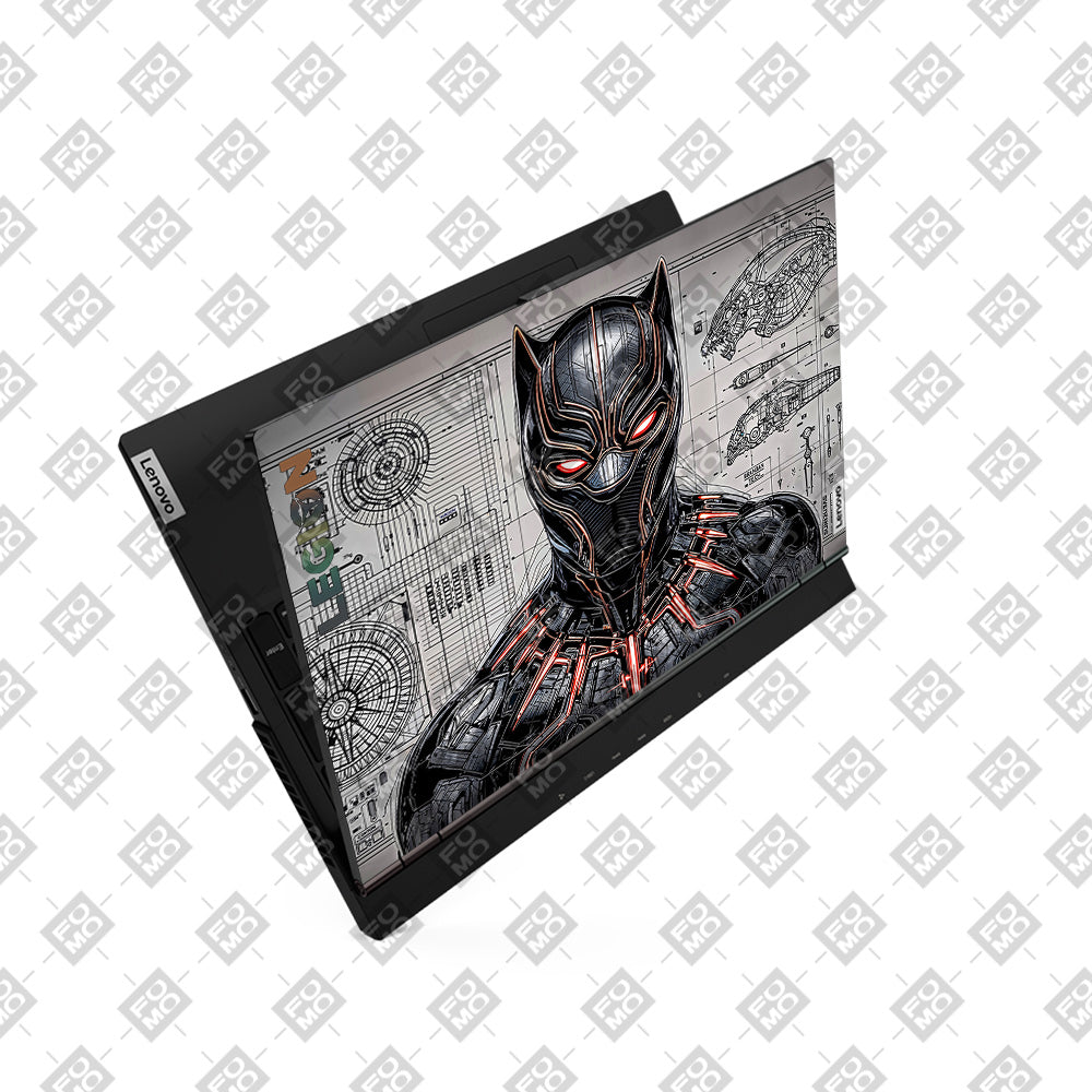 Black Panther Vibranium Tech Lenovo Legion 5 15ARH05 3D Laptop Skin