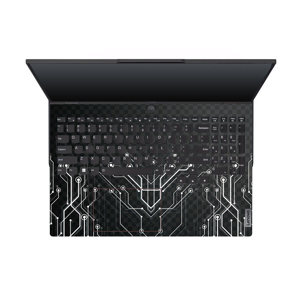 Black Digital Circuit Lenovo Legion 5 Pro 16IRX8 and 16IRX9 Laptop Skin