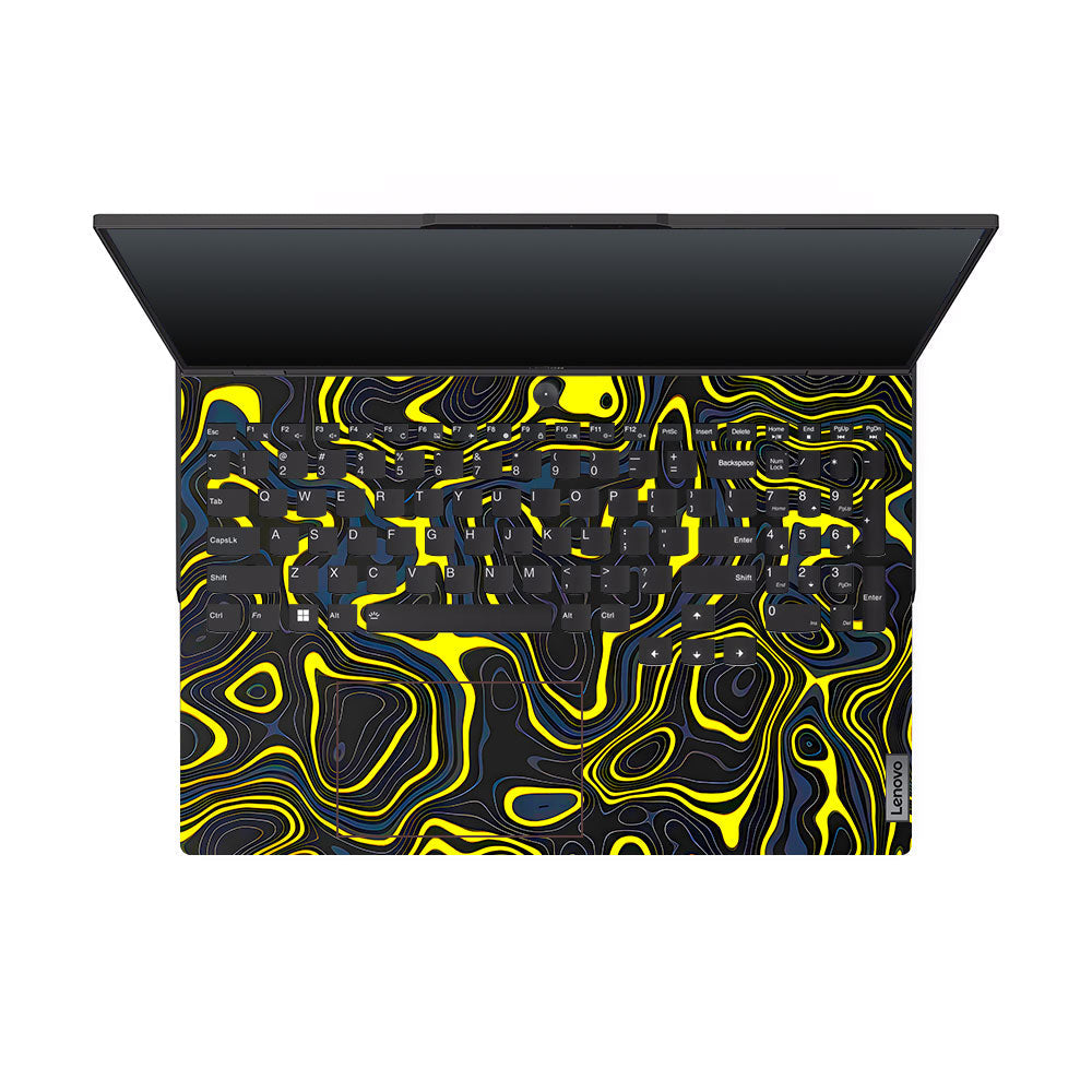 Neon Lava Contours Lenovo Legion 5 Pro 16IRX8 and 16IRX9 Laptop Skin