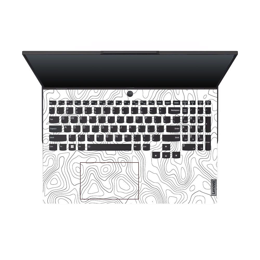White Contour Design Lenovo Legion 5 Pro 16IRX8 and 16IRX9 Laptop Skin