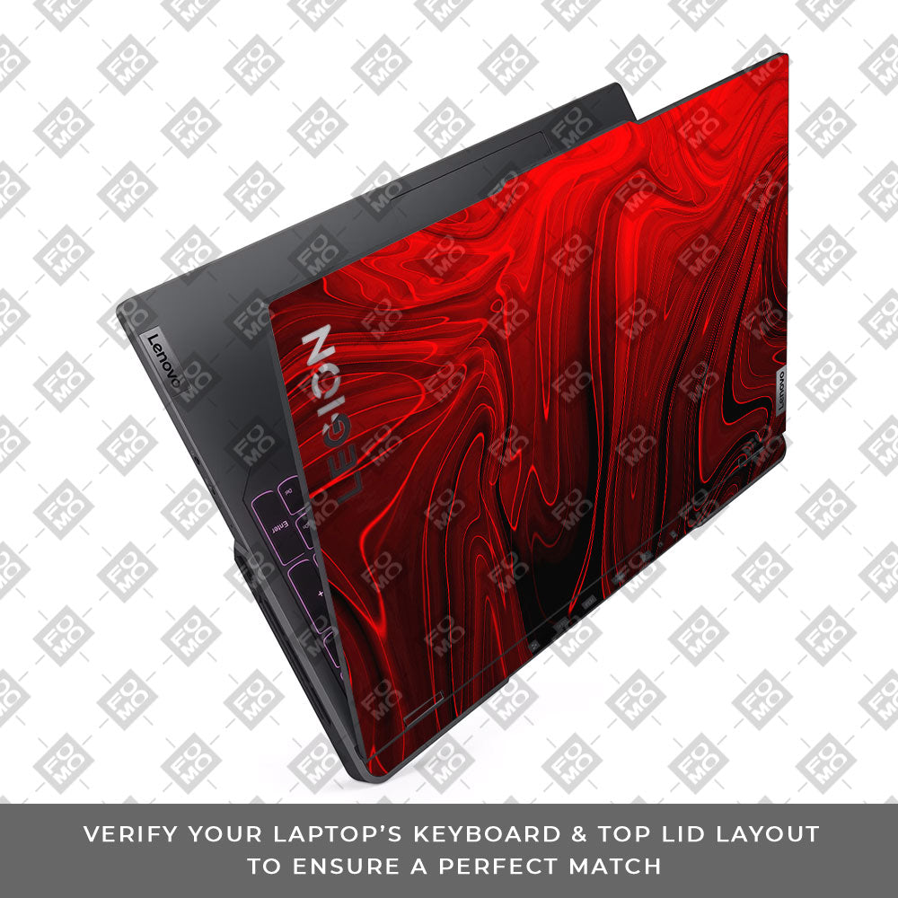 Fiery Waves Lenovo Legion 5 Pro 16IRX8 and 16IRX9 Laptop Skin