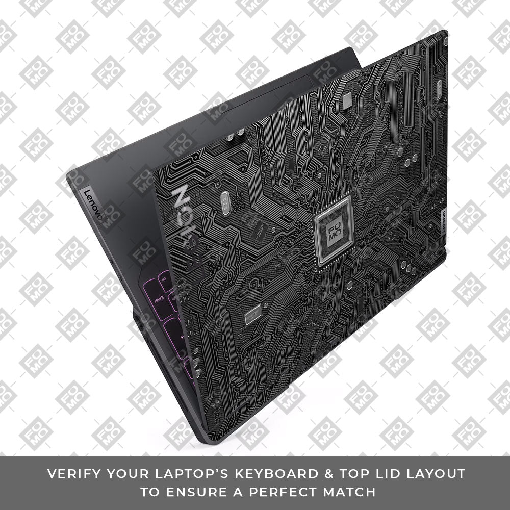 FOMO Circuit Dark Mode Lenovo Legion 5 Pro 16IRX8 and 16IRX9 Laptop Skin