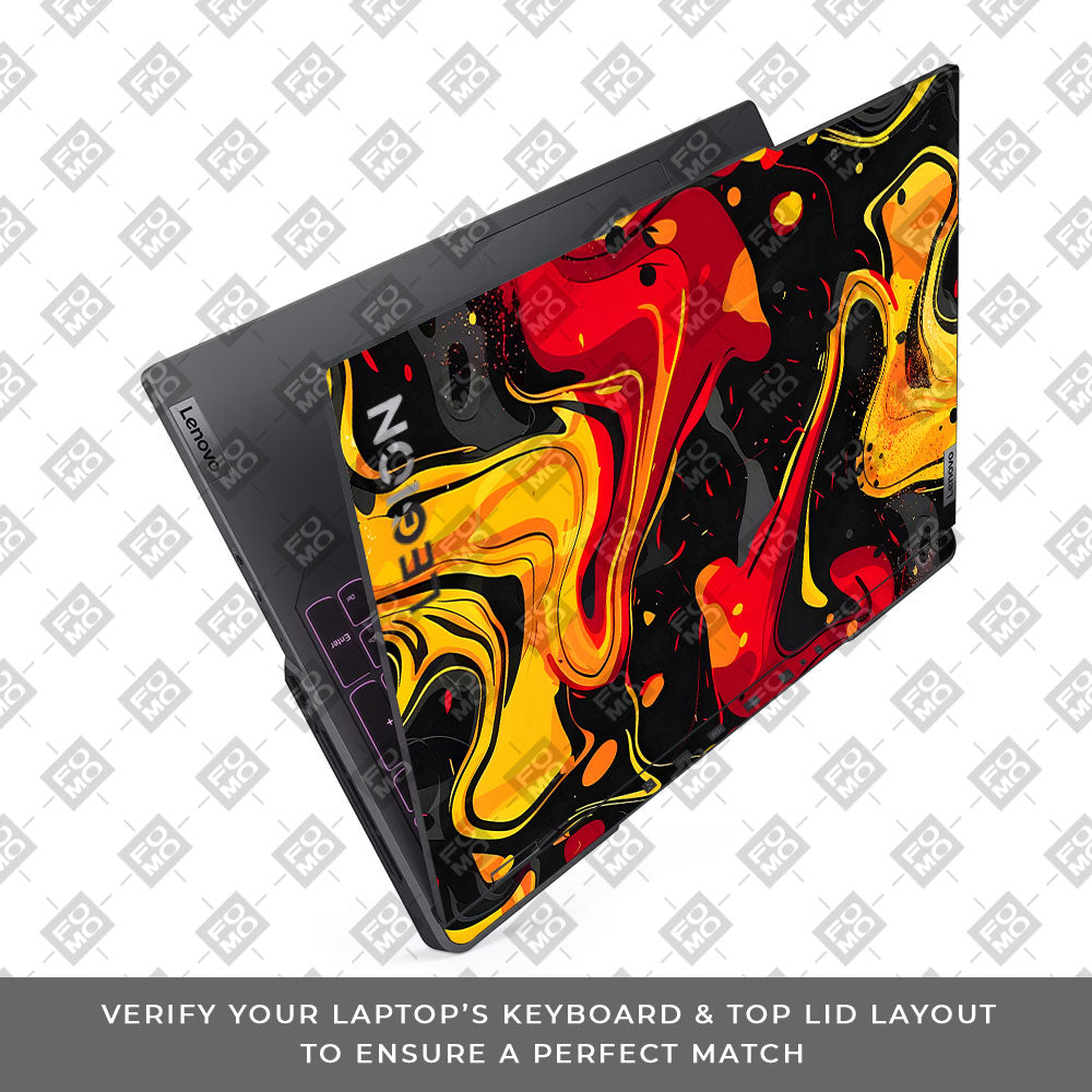 Lava Burst Lenovo Legion 5 Pro 16IRX8 and 16IRX9 Laptop Skin