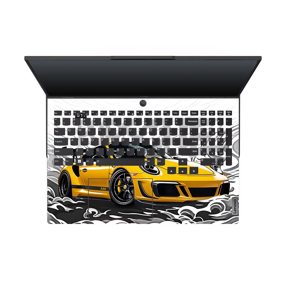 Porsche 911 Yellow Blaze Lenovo Legion 5 Pro 16IRX8 and 16IRX9 Laptop Skin