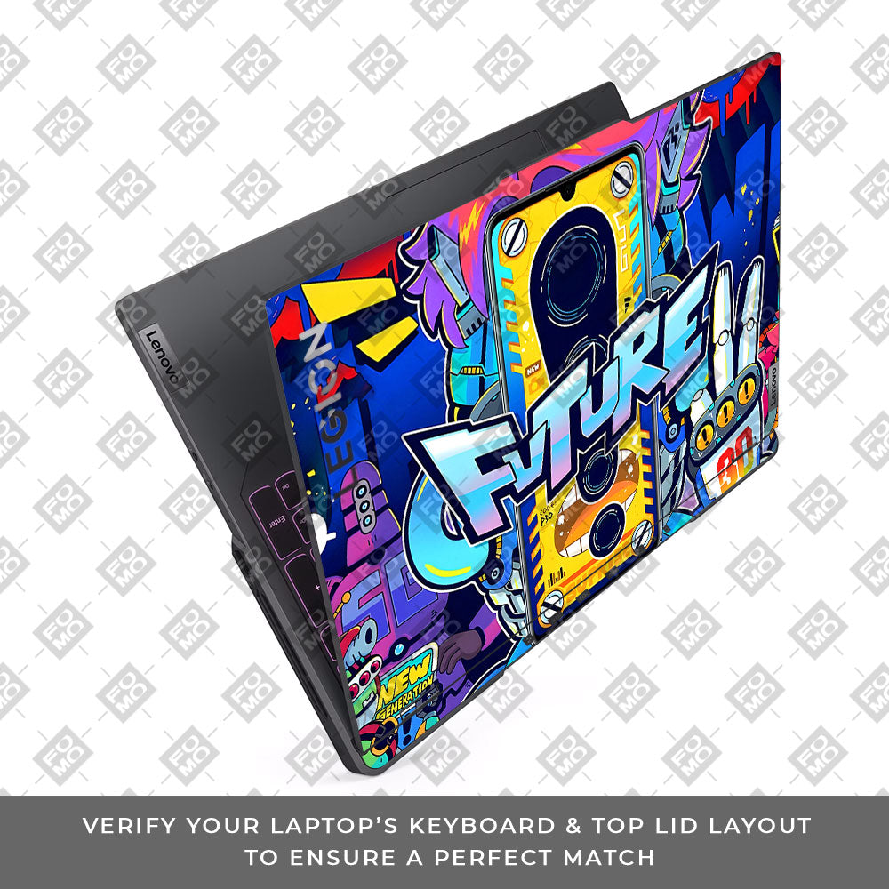 Futuristic Cyberpunk Vision Lenovo Legion 5 Pro 16IRX8 and 16IRX9 Laptop Skin