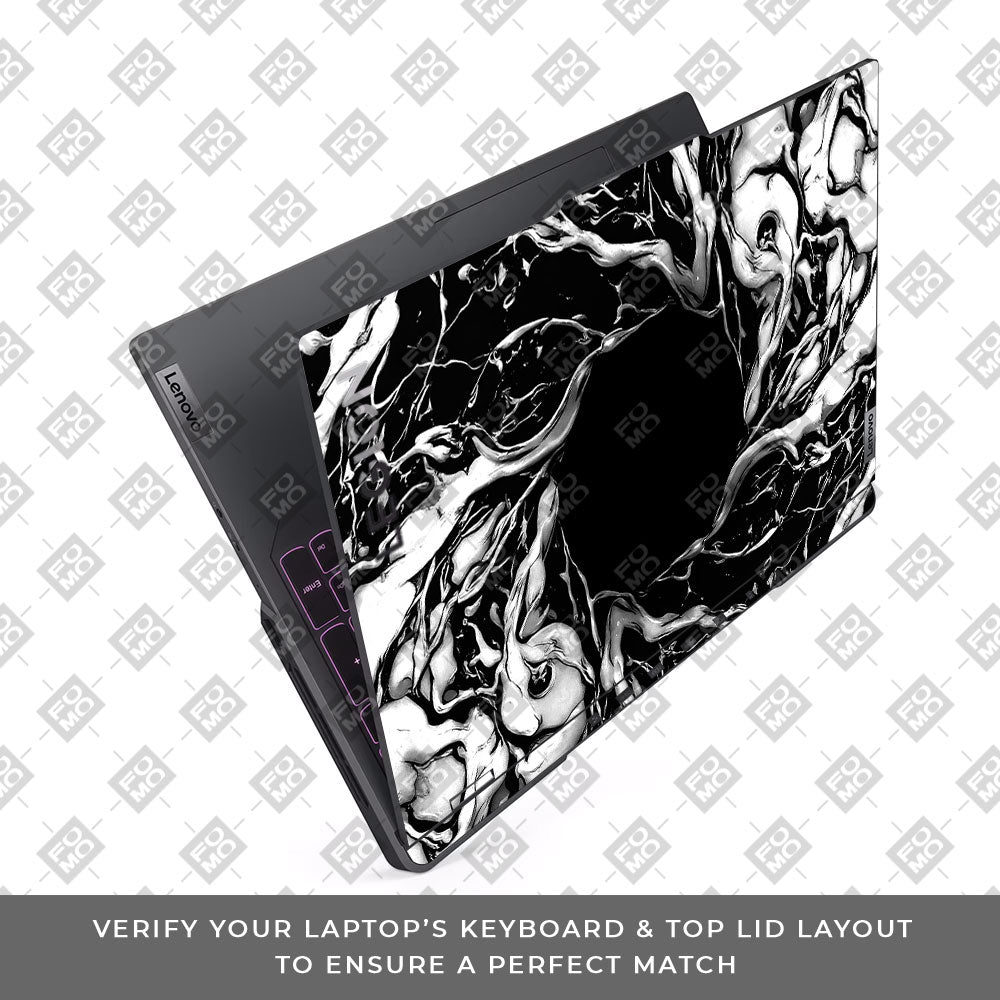 Spiderman Web Black Lenovo Legion 5 Pro 16IRX8 and 16IRX9 Laptop Skin
