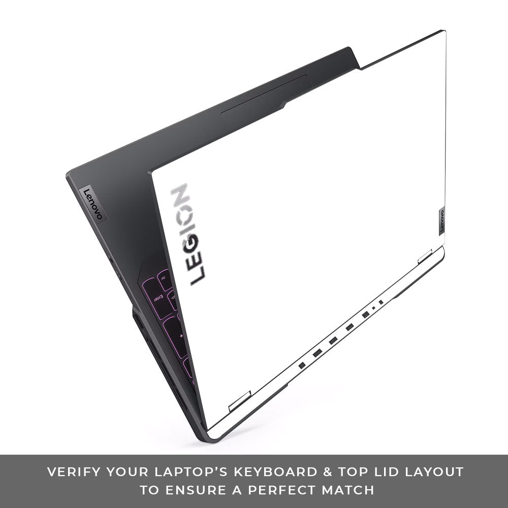 Textured White Lenovo Legion 5 Pro 16IRX8 and 16IRX9 Laptop Skin