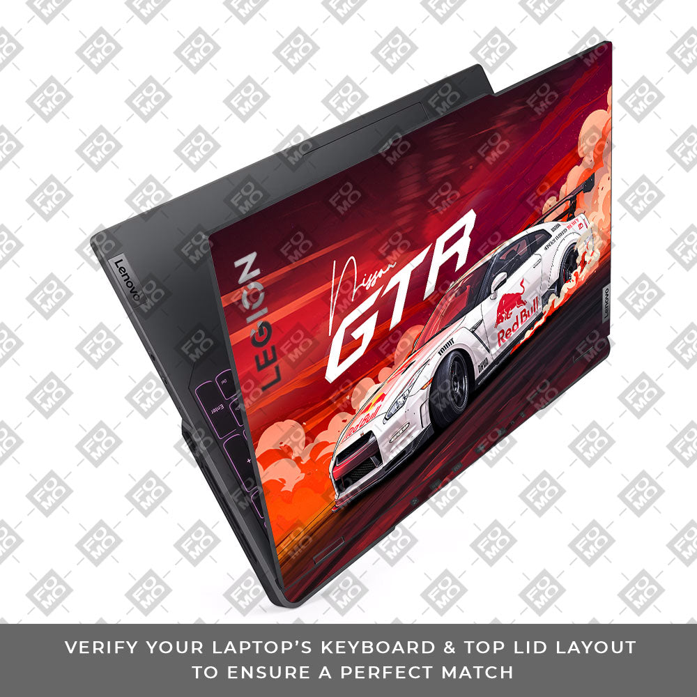 Nissan GTR Red Bull Drift Fury Lenovo Legion 5 Pro 16IRX8 and 16IRX9 Laptop Skin