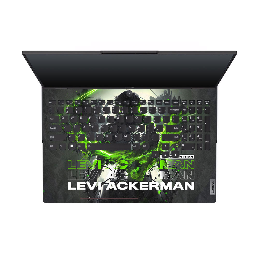Levi Ackerman Neon Fury Lenovo Legion 5 Pro 16IRX8 and 16IRX9 Laptop Skin