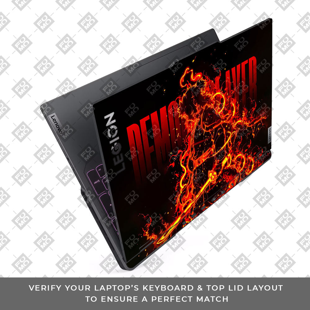 Rengoku Blazing Inferno Lenovo Legion 5 Pro 16IRX8 and 16IRX9 Laptop Skin