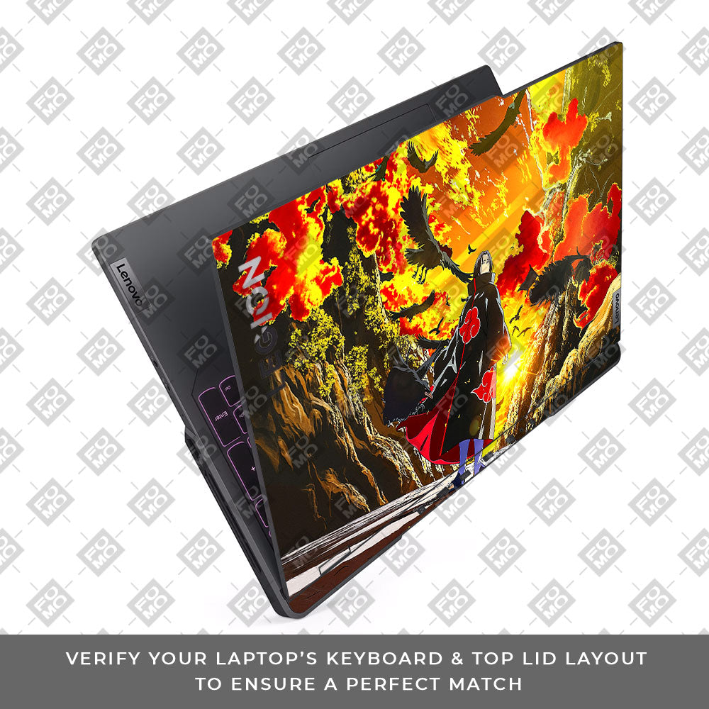 Itachi with Flock of Crows Lenovo Legion 5 Pro 16IRX8 and 16IRX9 Laptop Skin