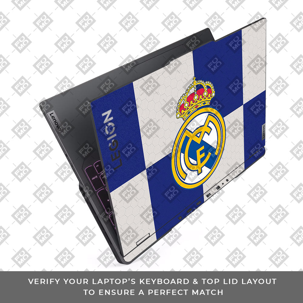 Royal Reign Real Madrid Glory Lenovo Legion 5 Pro 16IRX8 and 16IRX9 Laptop Skin