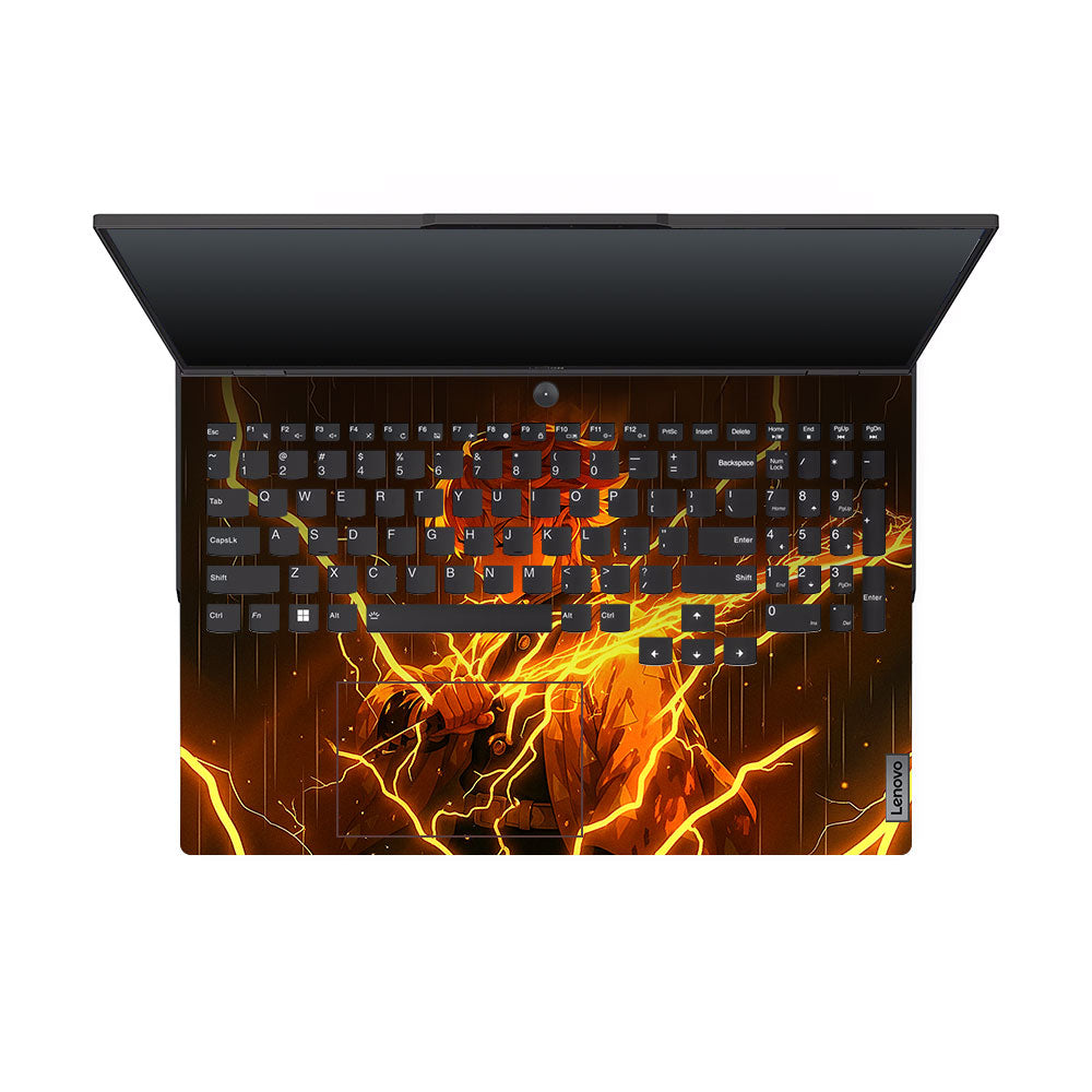 Thunder Anime Swordsman Lenovo Legion 5 Pro 16IRX8 and 16IRX9 Laptop Skin