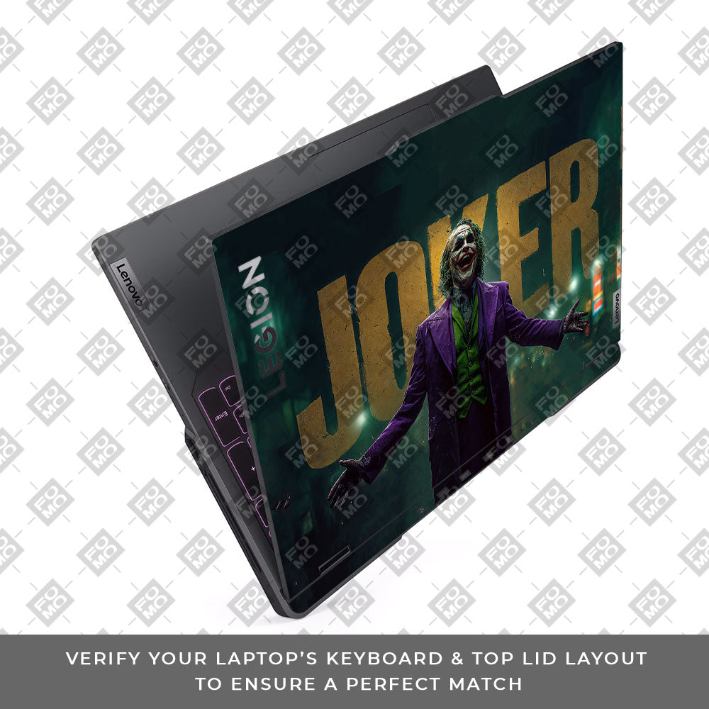 The Joker Chaos Lenovo Legion 5 Pro 16IRX8 and 16IRX9 Laptop Skin