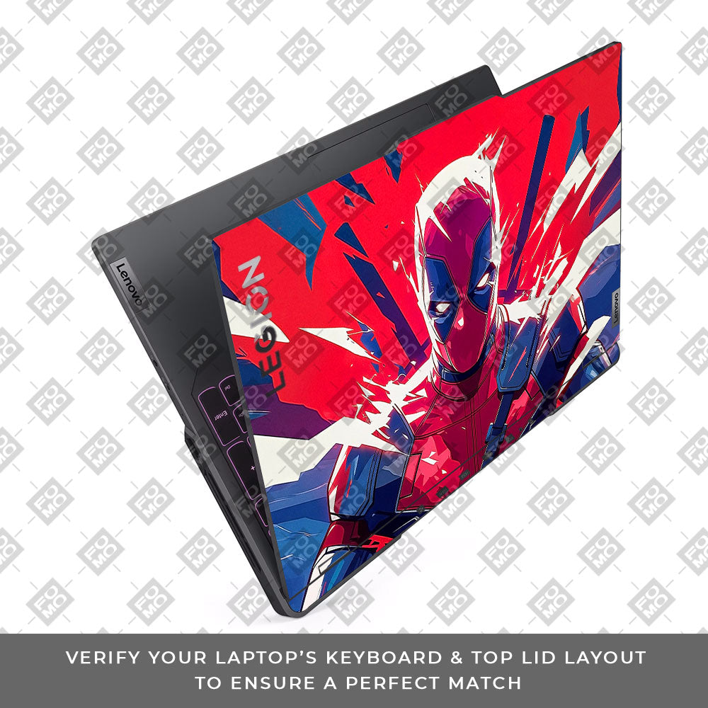 Deadpool Power Burst Lenovo Legion 5 Pro 16IRX8 and 16IRX9 Laptop Skin