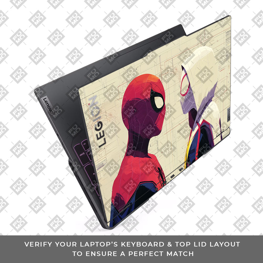 Spider Man X Spider Gwen Lenovo Legion 5 Pro 16IRX8 and 16IRX9 Laptop Skin