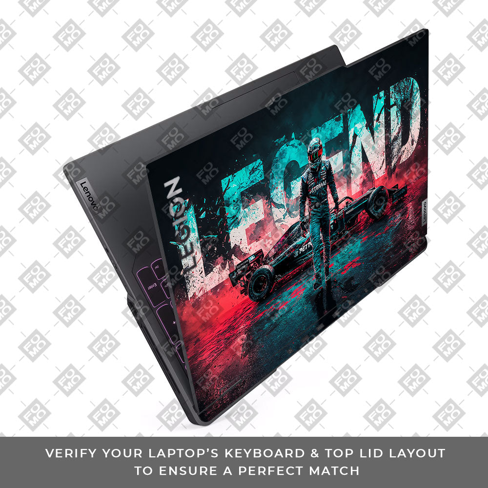 F1 Legend Racer Lenovo Legion 5 Pro 16IRX8 and 16IRX9 Laptop Skin