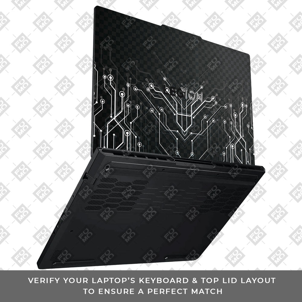 Black Digital Circuit Lenovo Legion Pro 5 16ADR10 Laptop Skin