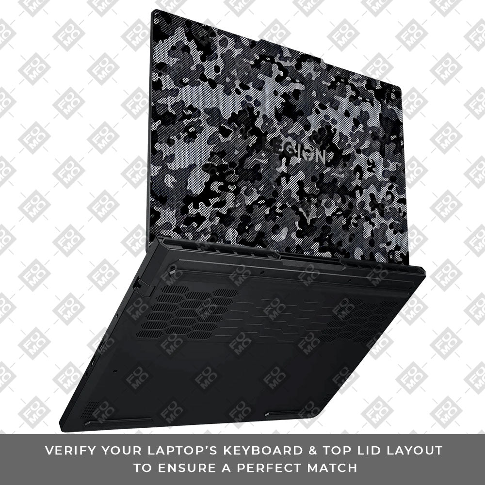 Stealth Grey Camo Lenovo Legion Pro 5 16ADR10 Laptop Skin