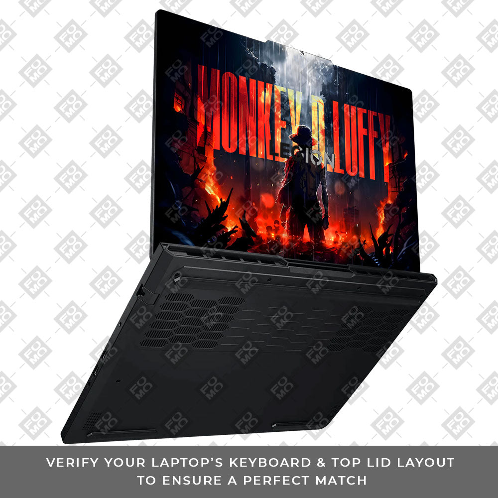 Monkey D. Luffy Blazing Red Lenovo Legion Pro 5 16ADR10 Laptop Skin