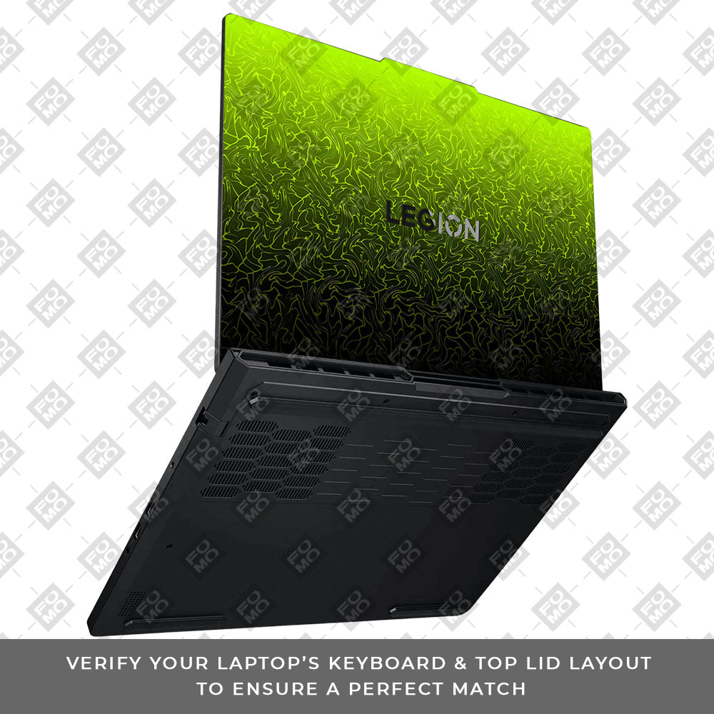 Lime Yellow to Black Gradient Lenovo Legion Pro 5 16ADR10 Laptop Skin