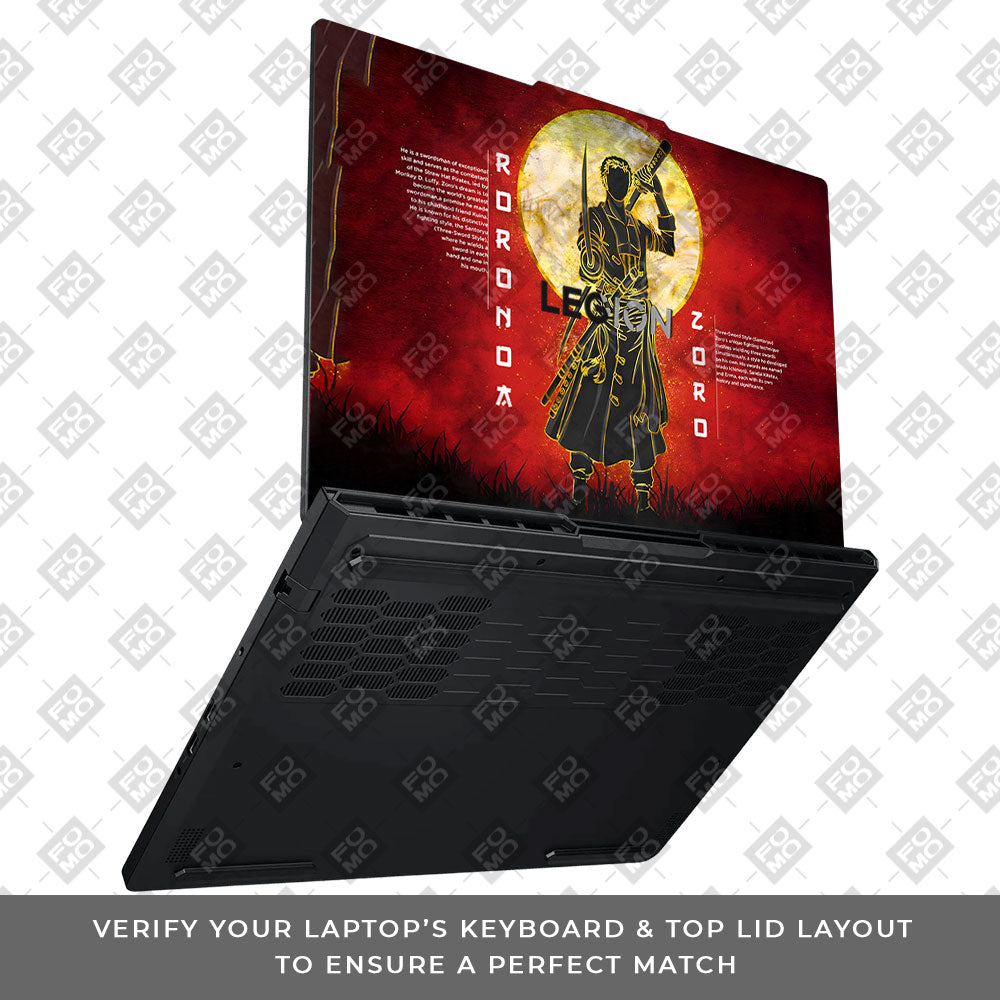 Zoro Under Golden Moon Lenovo Legion Pro 5 16ADR10 Laptop Skin
