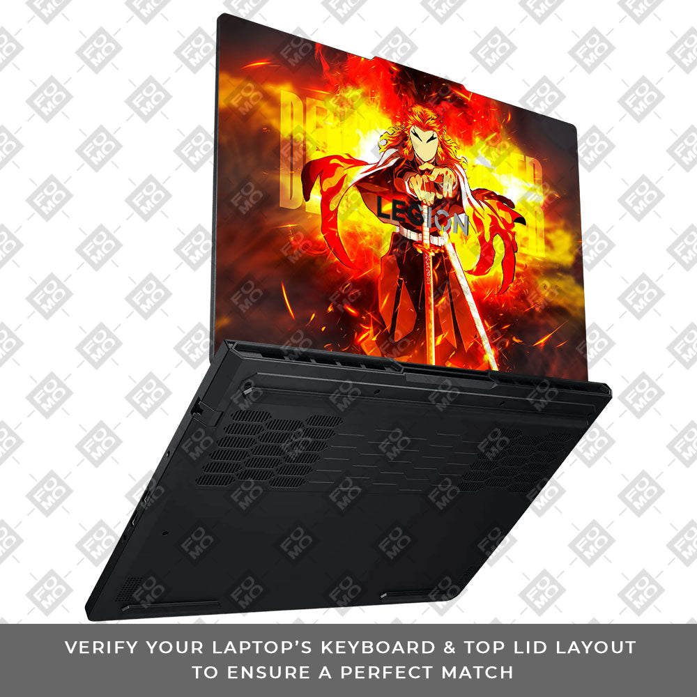 Flame Hashira Rengoku Lenovo Legion Pro 5 16ADR10 Laptop Skin