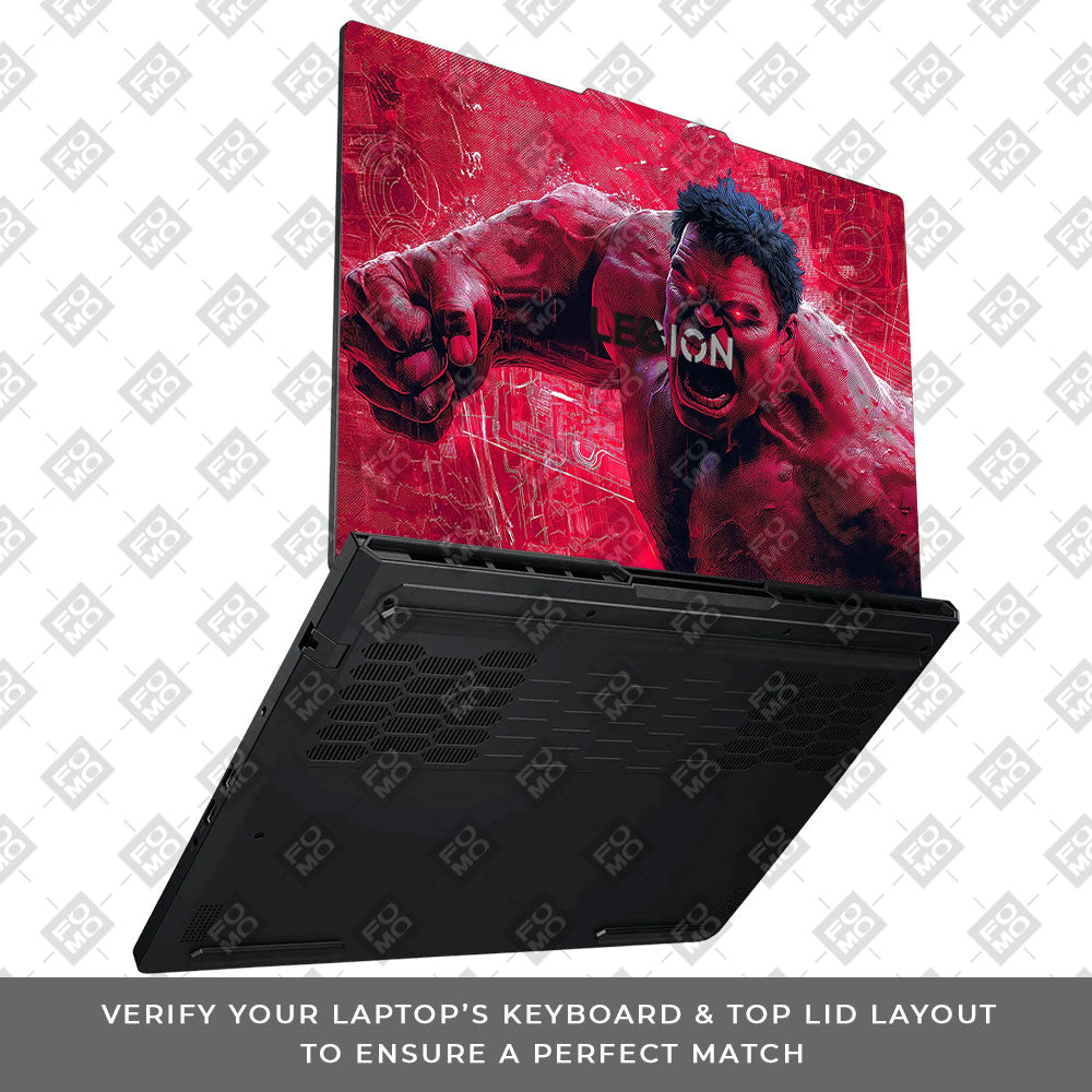 Gamma Rage Red Hulk Lenovo Legion Pro 5 16ADR10 Laptop Skin
