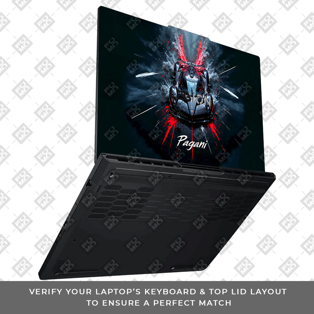 Pagani Midnight Impact Lenovo Legion Pro 5 16ADR10 Laptop Skin