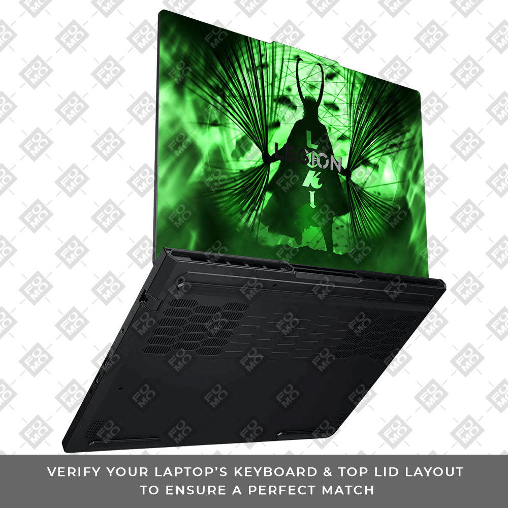 Loki's Green Aura Lenovo Legion Pro 5 16ADR10 Laptop Skin