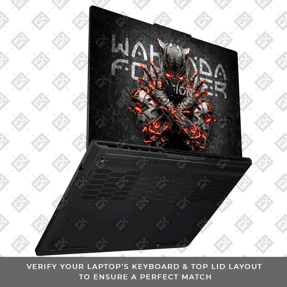Black Panther Glowing Fury Lenovo Legion Pro 5 16ADR10 Laptop Skin