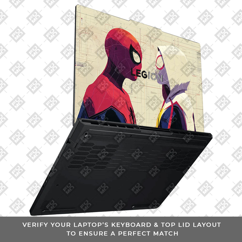 Spider Man X Spider Gwen Lenovo Legion Pro 5 16ADR10 Laptop Skin