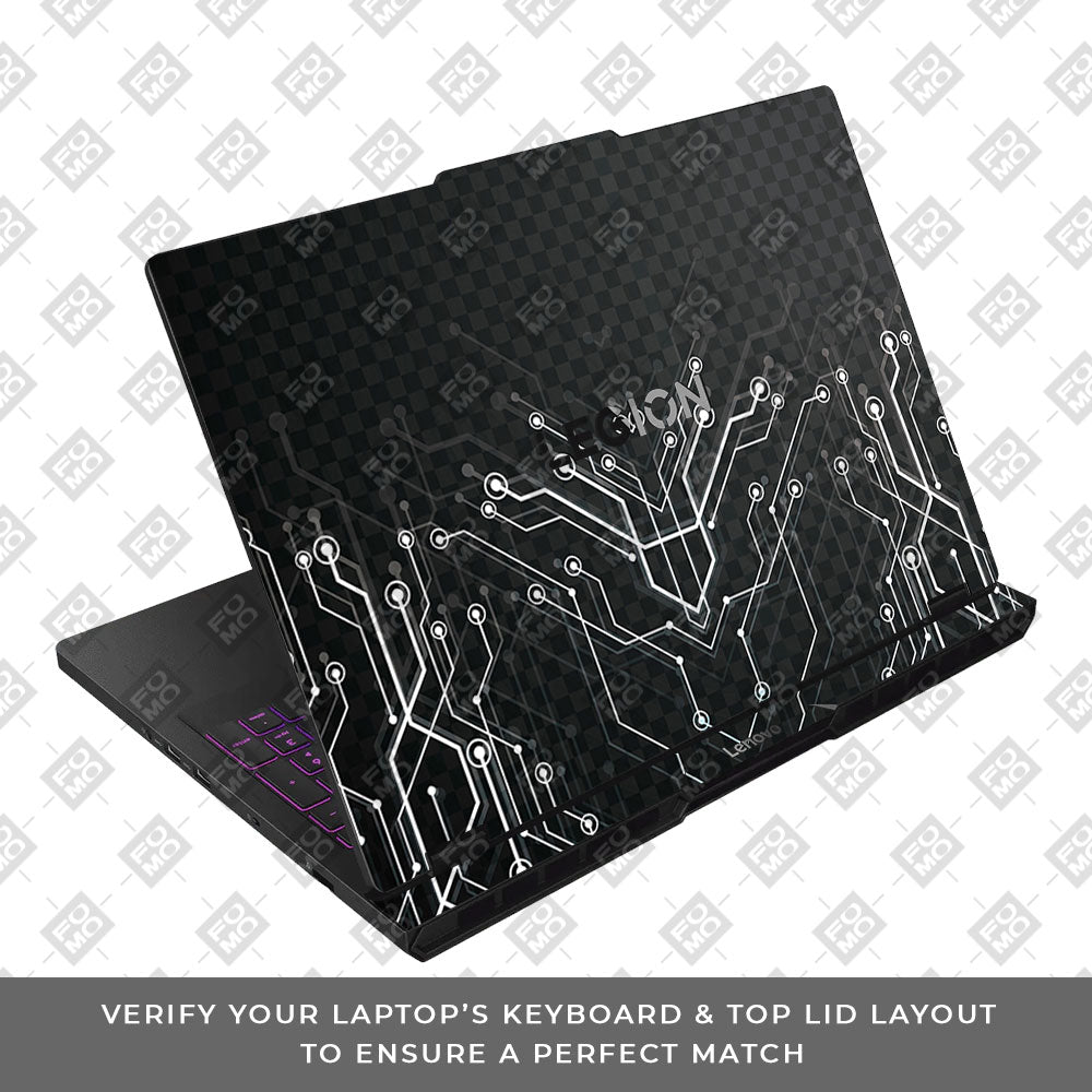 Black Digital Circuit Lenovo Legion Pro 5 16AFR10 Laptop Skin