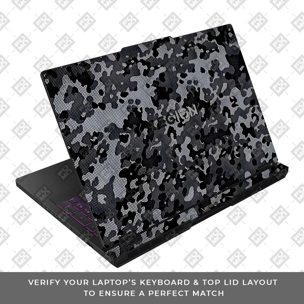 Stealth Grey Camo Lenovo Legion Pro 5 16AFR10 Laptop Skin