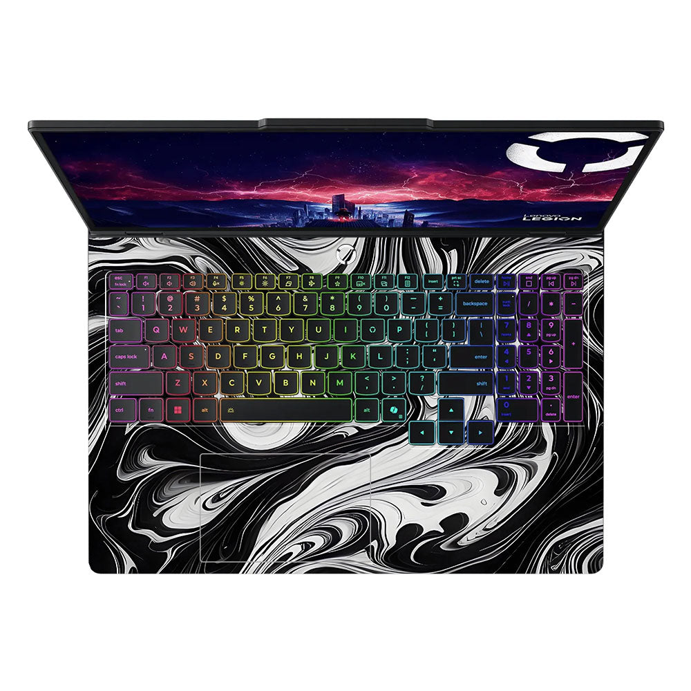 Black and White Marble Lenovo Legion Pro 5 16AFR10 Laptop Skin