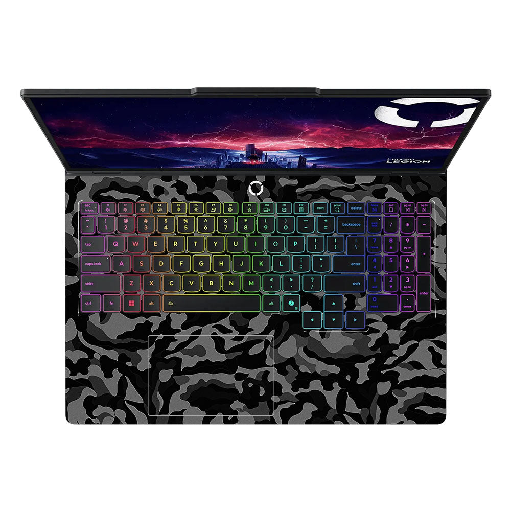 Textured Black Camouflage Lenovo Legion Pro 5 16IAX10 Laptop Skin