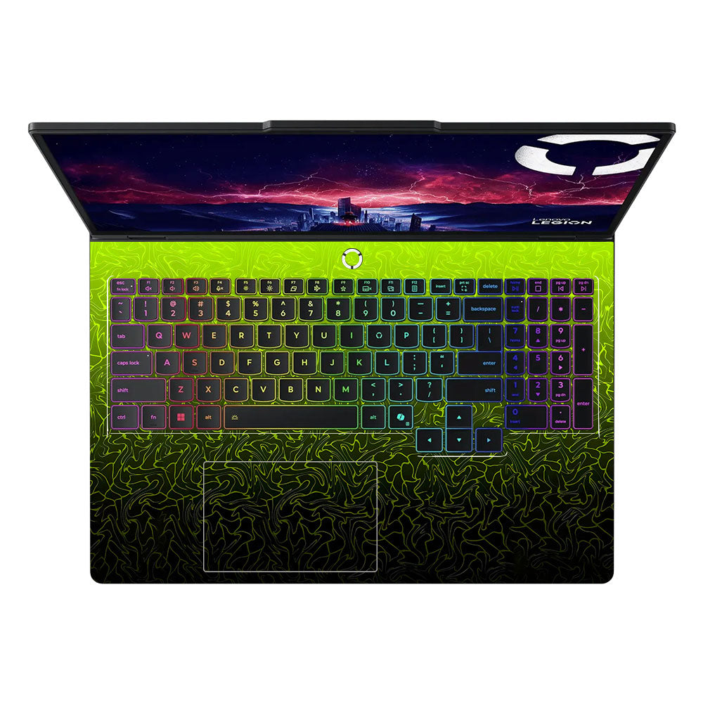 Lime Yellow to Black Gradient Lenovo Legion Pro 5 16IAX10 Laptop Skin